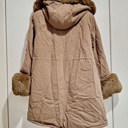 Minority parka jacket new beige with detachable fur