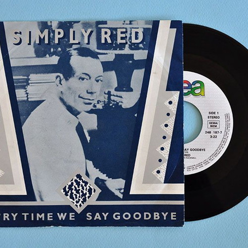 Simply Red Ev'ry Time We Say Goodbye 7" vinyl single used, pop