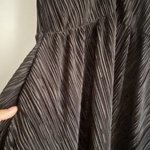 Black pleated mini dress, size S