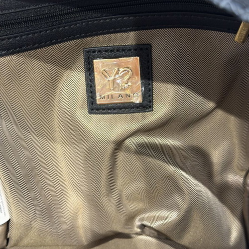 Ynot? Milan Backpack new, navy with gold details