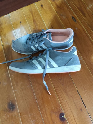 Adidas sneakers size 44 like new, grey and pink