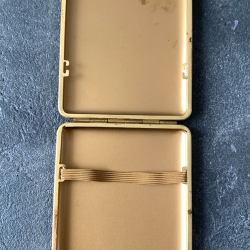 German cigarette case used, vintage