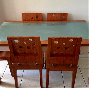 Τραπέζι κουζίνας με 6 καρεκλες