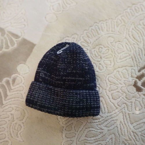 Knit cap new one size dark blue color