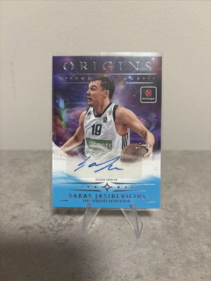Saras Jasikevicius 2025-26 Origins Europeans Blue Auto /25