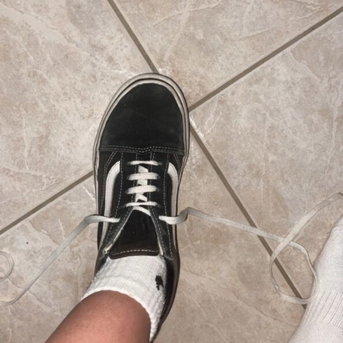 Vans Old Skool Black/White sneakers used, size 38
