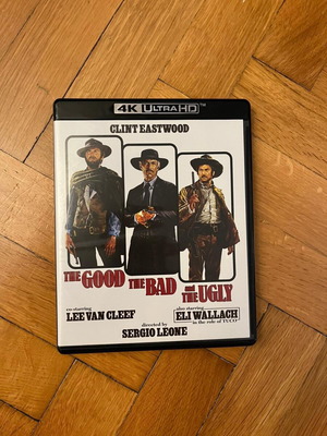 The Good the Bad and the Ugly 4K UHD Blu-Ray like new, no Greek subtitles