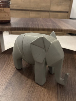 Decorative elephant gray like new