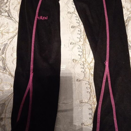 Kilpi children's thermal underwear like new, size 122 cm, black pink