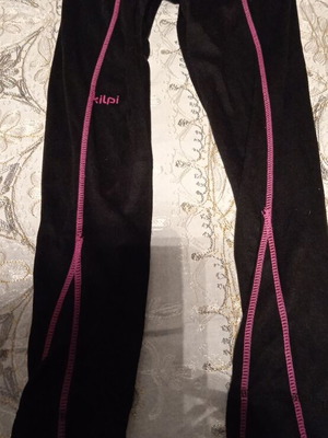 Kilpi children's thermal underwear like new, size 122 cm, black pink