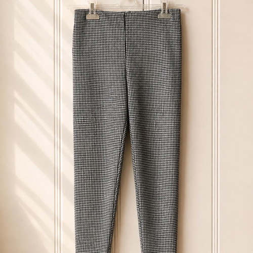 Pull&Bear pied-de-poule pants size S like new, elastic waist