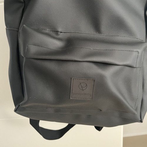 Handmade backpack Minimality Creation black leatherette, like new