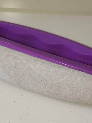 Chamois Nail Buffer καινούργιο, σετ 2 τεμαχίων με μωβ λαβή