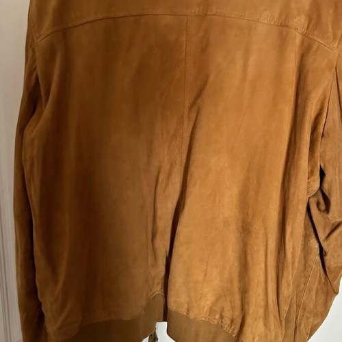 Mango Men’s Bomber Jacket Real Suede New XL