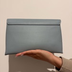 Topshop women's handbag new, blue with detachable silver strap 27x16