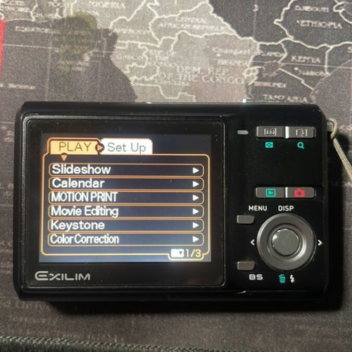 Casio EX-Z70 camera used, 7.2 megapixels with 2 batteries and case