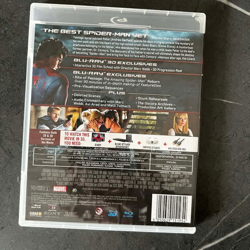 The Amazing Spiderman Blu-ray 3D like new with Greek subtitles