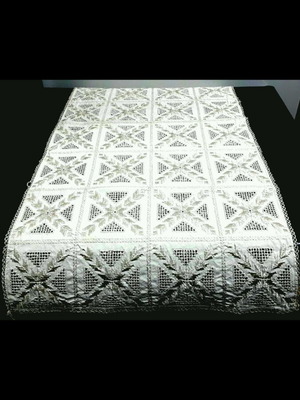 Ergochira vintage handmade tablecloth like new