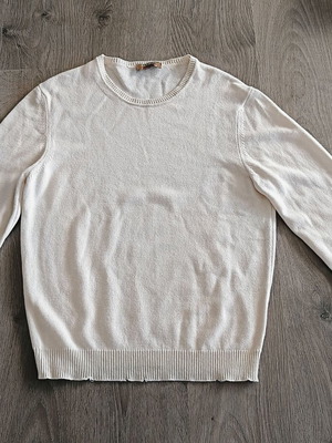 Dalmine V-neck sweater like new, merino wool, cashmere and silk