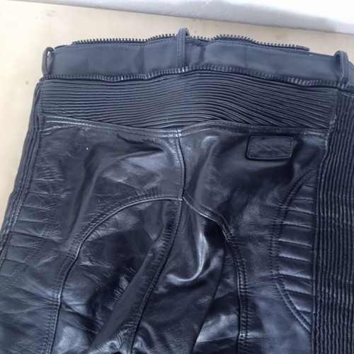 Polo Leather Motorcycle Pants used, size S, with knee protectors