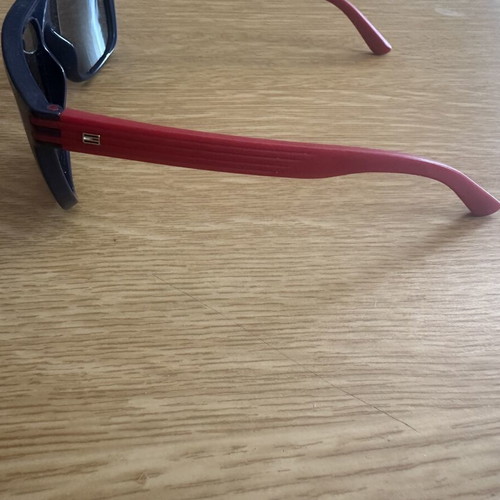 Tommy Hilfiger sunglasses like new, blue and red frame