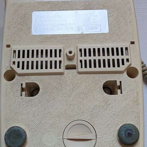 Siemens vintage rotary dial landline phone used, 1970s design