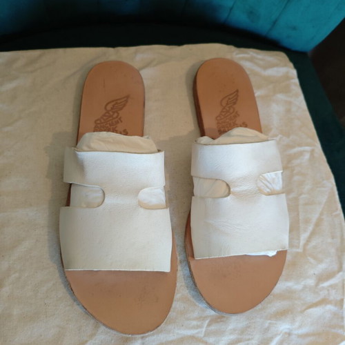 Ancient Greek Sandals white, like new, size 41