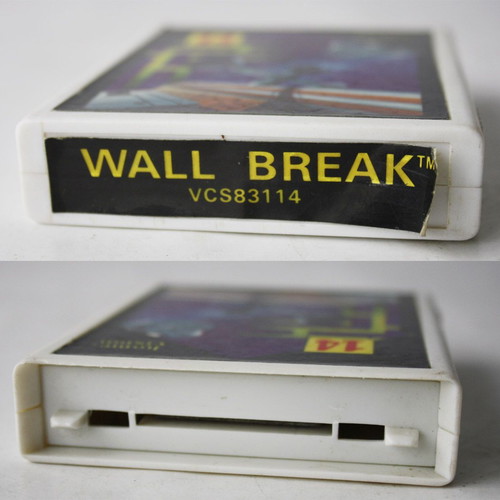 Atari Home Vision Wall Break video game cartridge used from 1980s