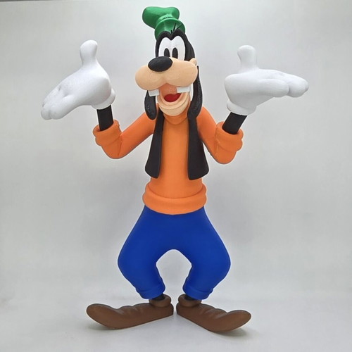 Goofy 3D printed figure, 25 cm, plastic PLA