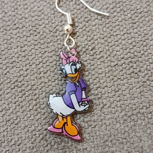 Donald and Daisy Duck handmade earrings new