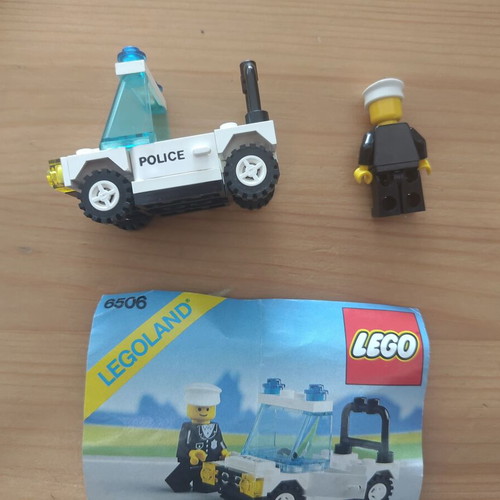 Lego vintage set Precinct Cruiser 6506 used with printed doors