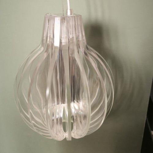 Ceiling lights new plexiglass pair, 30 cm diameter