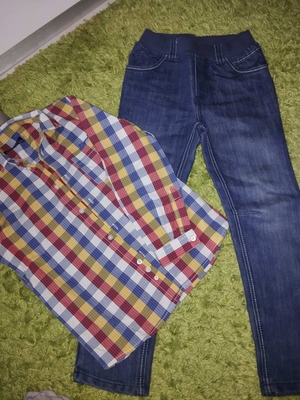 Set of jeans and shirt 7 years like new, Mayoral