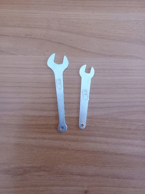 Polygonal German wrenches 10 and 17 like new set