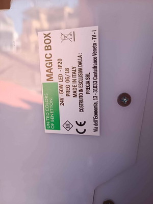 Floor lamp LED plexiglass used, white