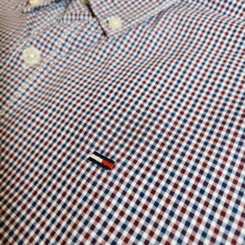 Hilfiger Denim men's checkered shirt size L like new