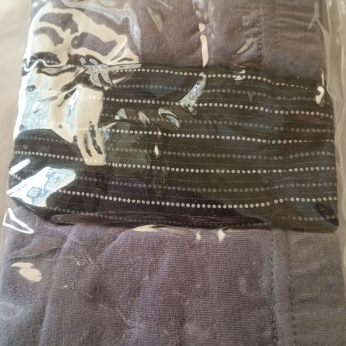 Men's slip underwear new, pack of 6, size small, black and gray