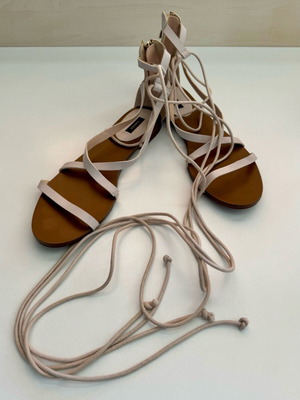 Mango sandals with long straps used, size 40