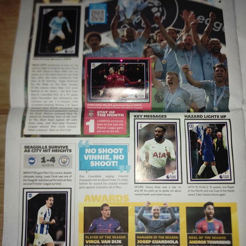 Panini Premier League 2019-2020 tabloid album like new