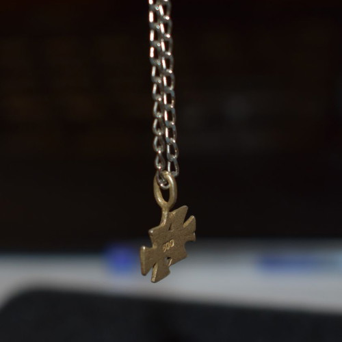 Silver double Iron Cross WW2 used, silver 800