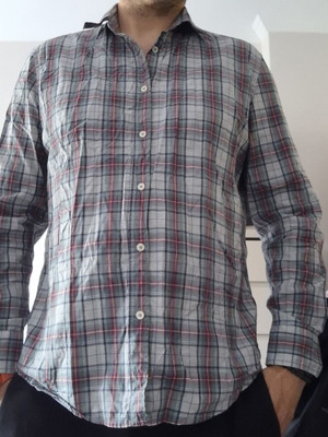 Benneton men's shirt XL almost new, gray