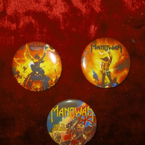 Manowar badge new, size 3.2cm