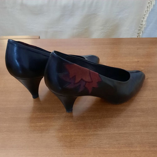 Ballin women's leather pumps size 39, used, black, 7 cm heel