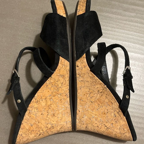 Ugg Australia black suede sandals used, size 39