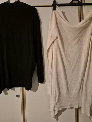 Cardigans like new, black and beige, size L