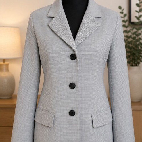 Stefanel women's jacket medium size, like new, micro-plaid design