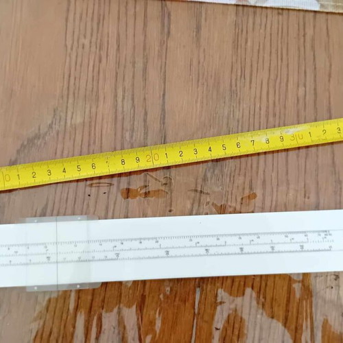 Slide rule used from 1963, mechanical calculating device