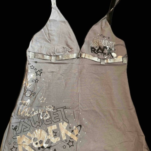 Stradivarius women's gray tank top new, size L, 100% cotton