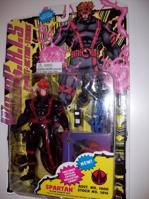 Wildcats Spartan Stealth Variant figure new sealed 1995 Playmates