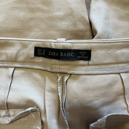Beige Zara straight-leg pants size 38 like new